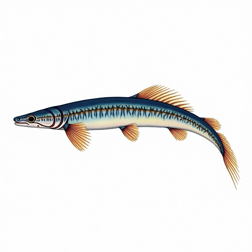 Abyssal cutthroat eel